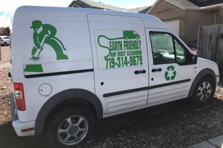 earth friendly air duct cleaning van